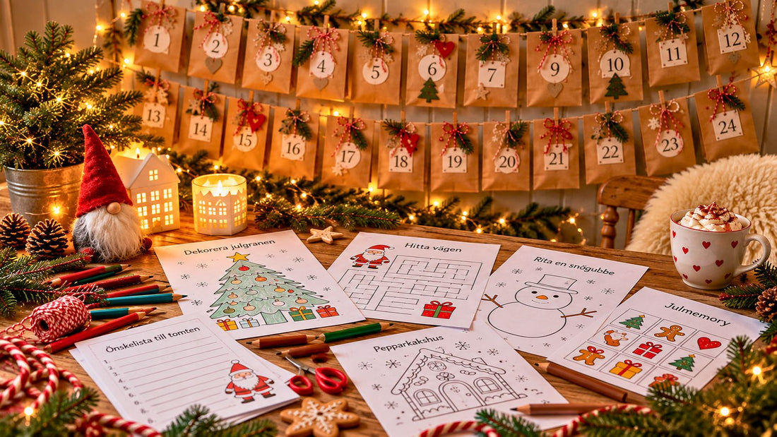 Gör en egen adventskalender för barn – 24 roliga och billiga idéer