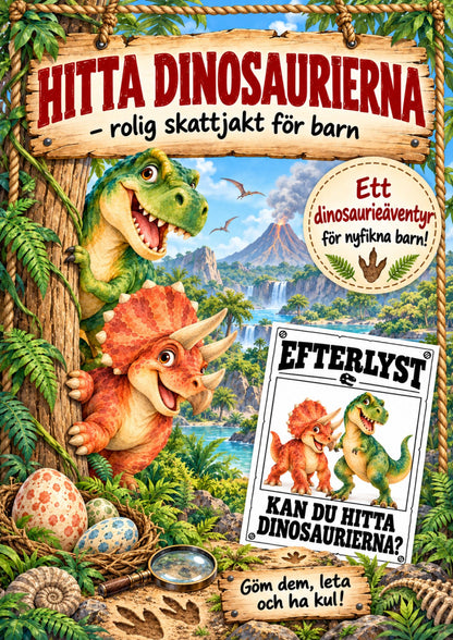 Hitta dinosaurierna – rolig skattjakt för barn