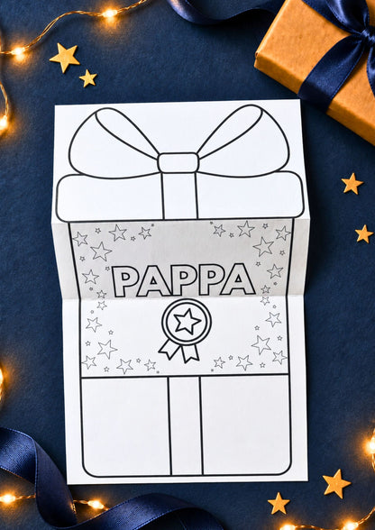 Vikbar fars dag-present – pyssla kort till pappa