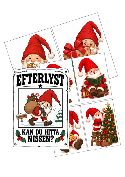 Hitta Nissen – rolig skattjakt för barn - perfekt nissebus