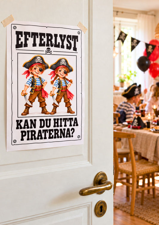 Hitta Piraterna – rolig skattjakt till kalaset