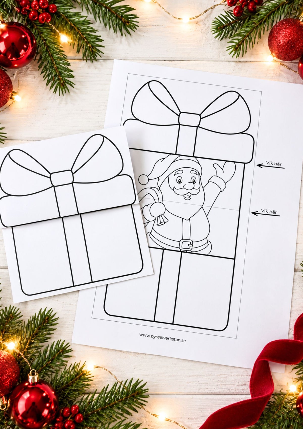 Vikbara julklappar - mysigt julpyssel för barn