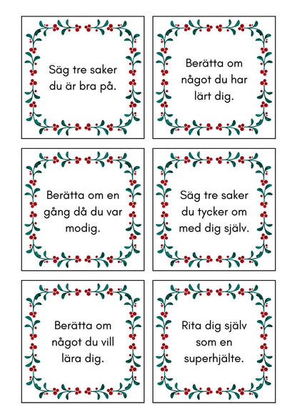Julkalender med 60 olika uppdrag