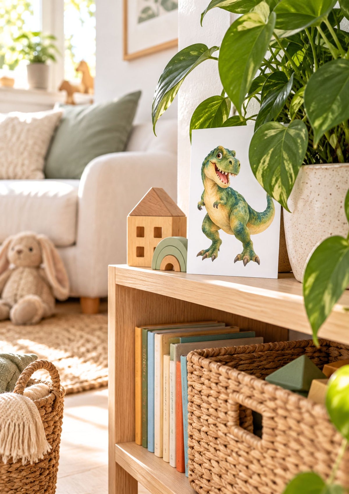 Hitta dinosaurierna – rolig skattjakt där man gömmer dinosaurier