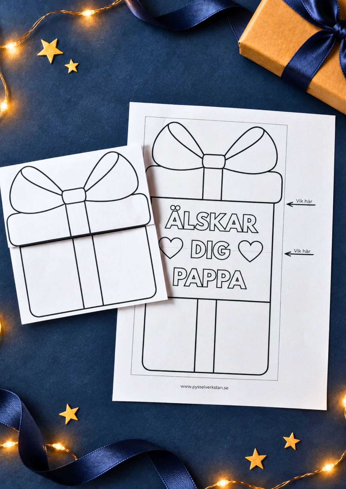 pyssla fars dag kort till pappa