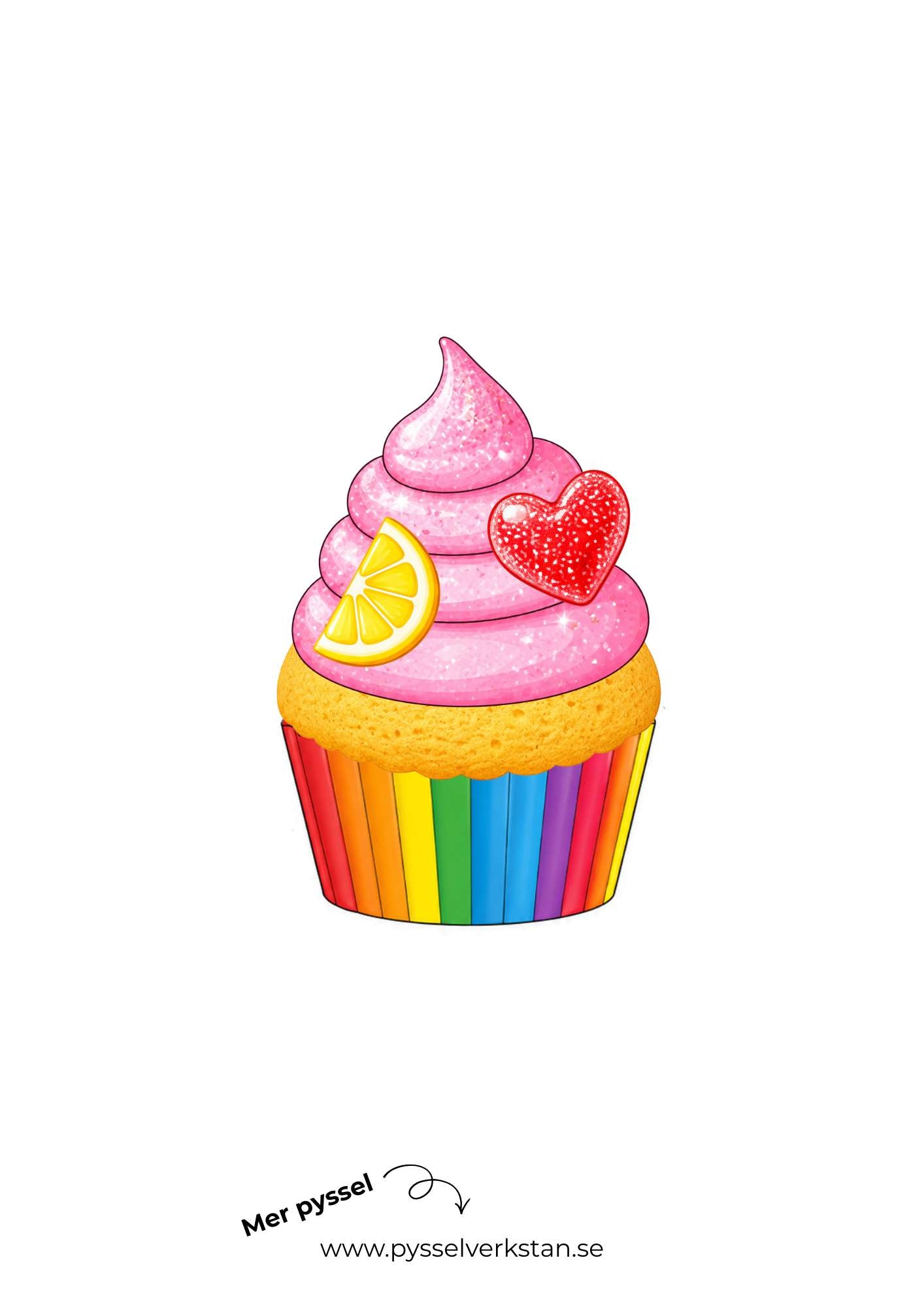 En egen cupcake av kitet