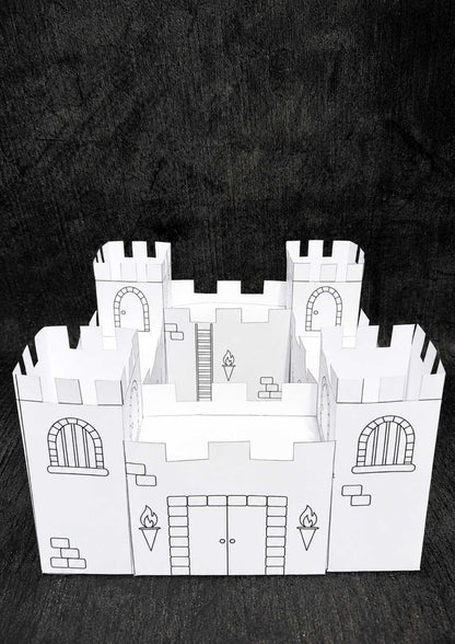 Riddarborg i 3D – Bygg och färglägg din egen borg