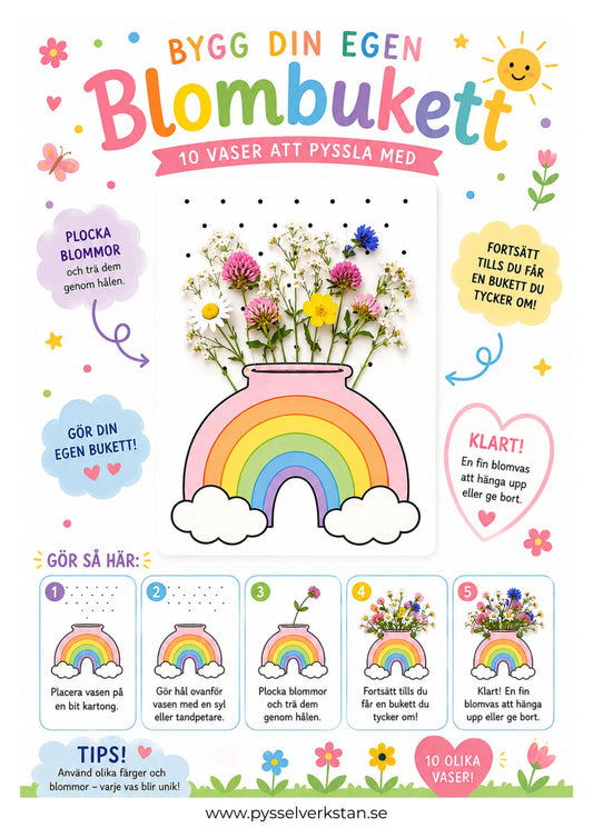 Bygg din egen blombukett – Fantasi