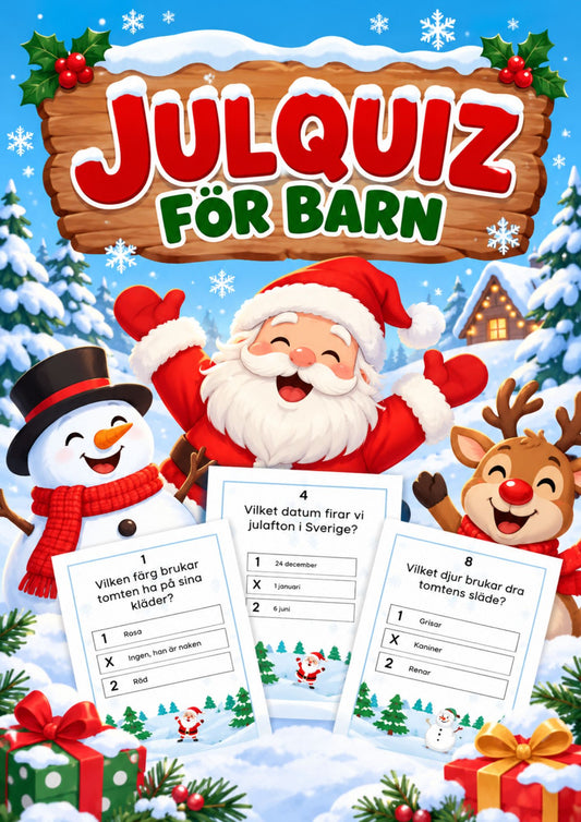 Julquiz för barn – 10 roliga julfrågor