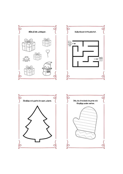 julpyssel från Adventskalender med 24 aktiviteter (yngre barn)