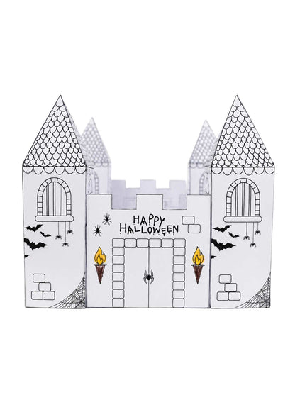 halloweenpyssel för barn.- läskigt slott