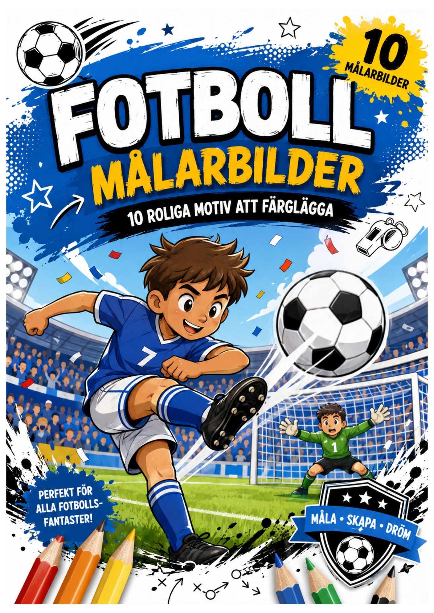 Målarbilder med tema fotboll