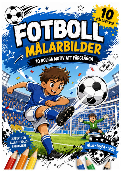 Målarbilder med tema fotboll