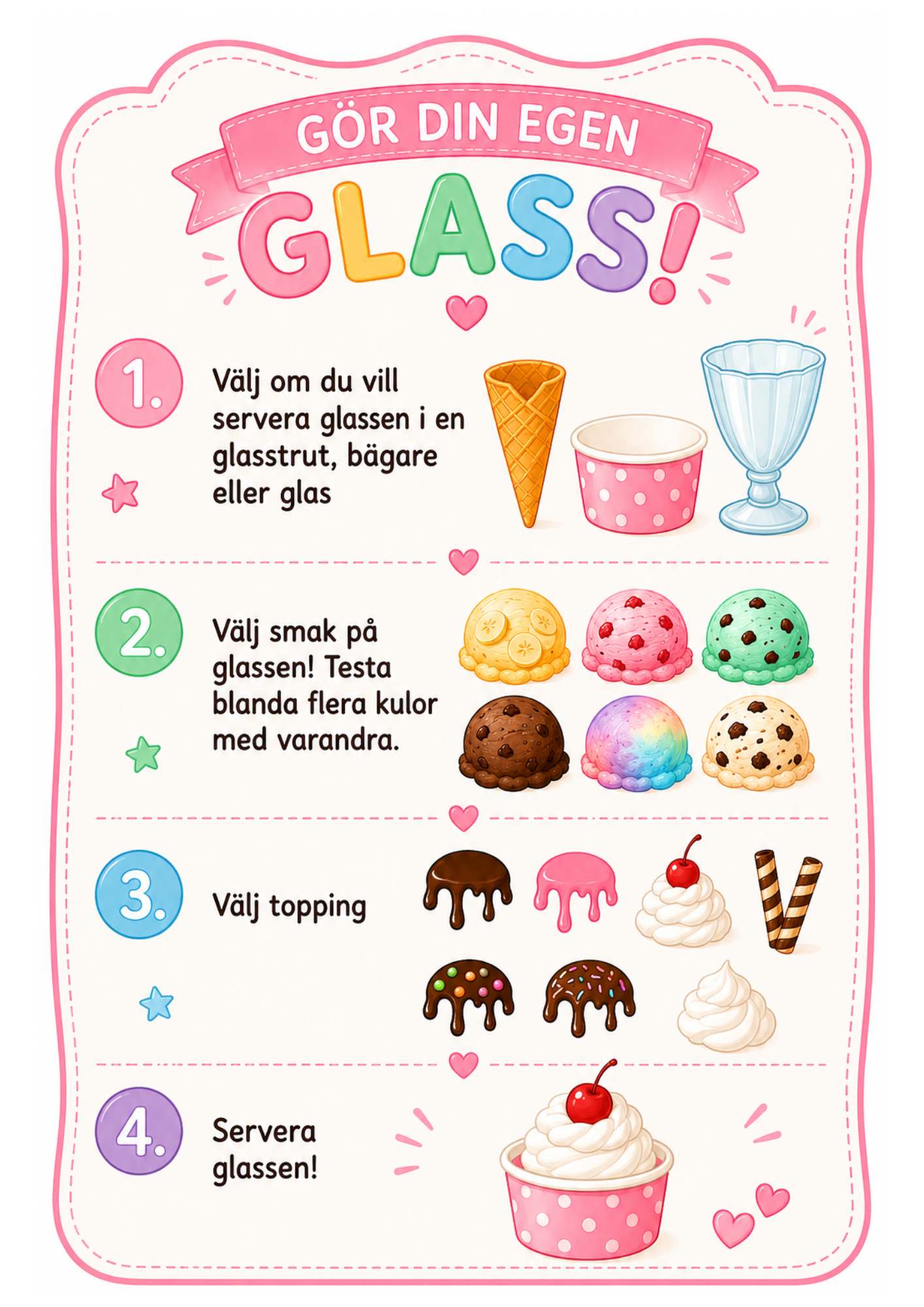 Skapa egen glass