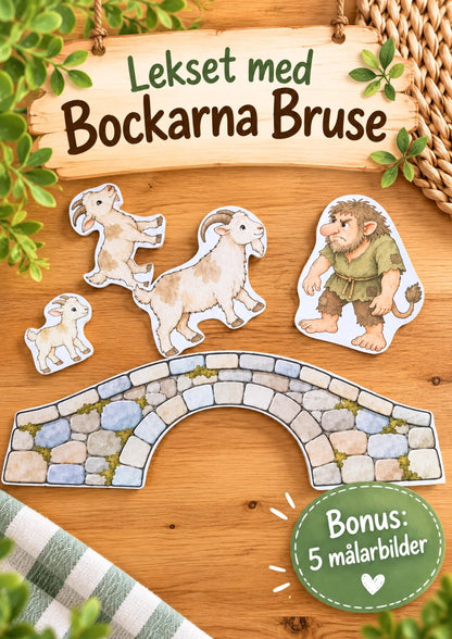 Bockarna Bruse – Lekset & målarbilder att skriva ut