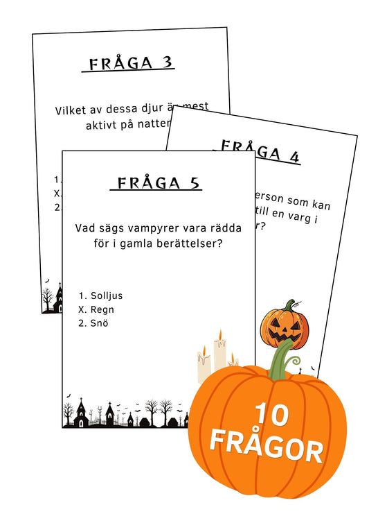 Halloween: Tipspromenad för äldre barn