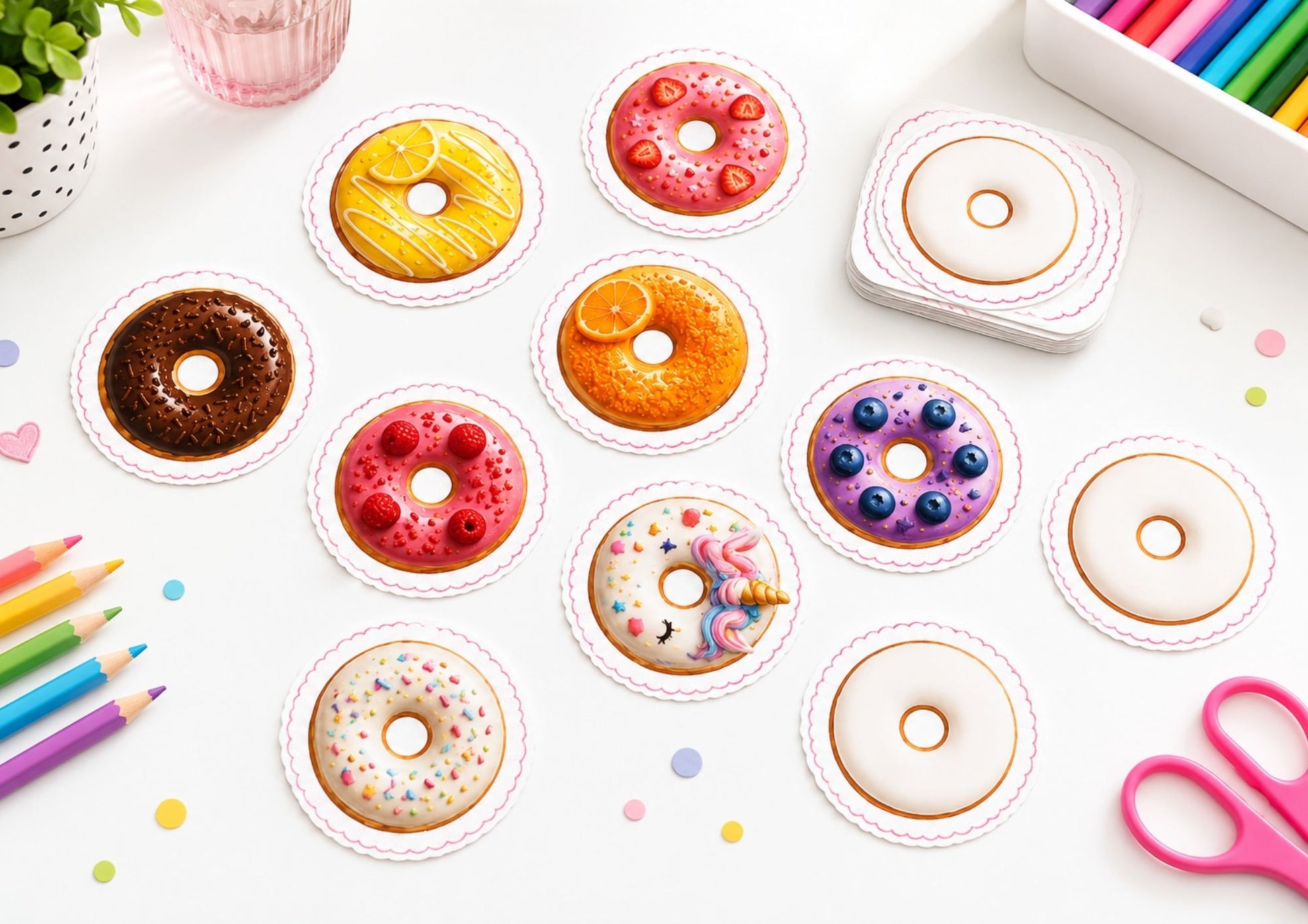Memory med donuts från pysselverkstan