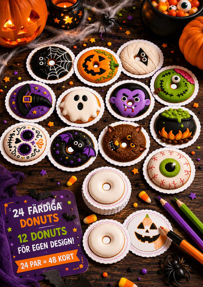 memory med halloween tema