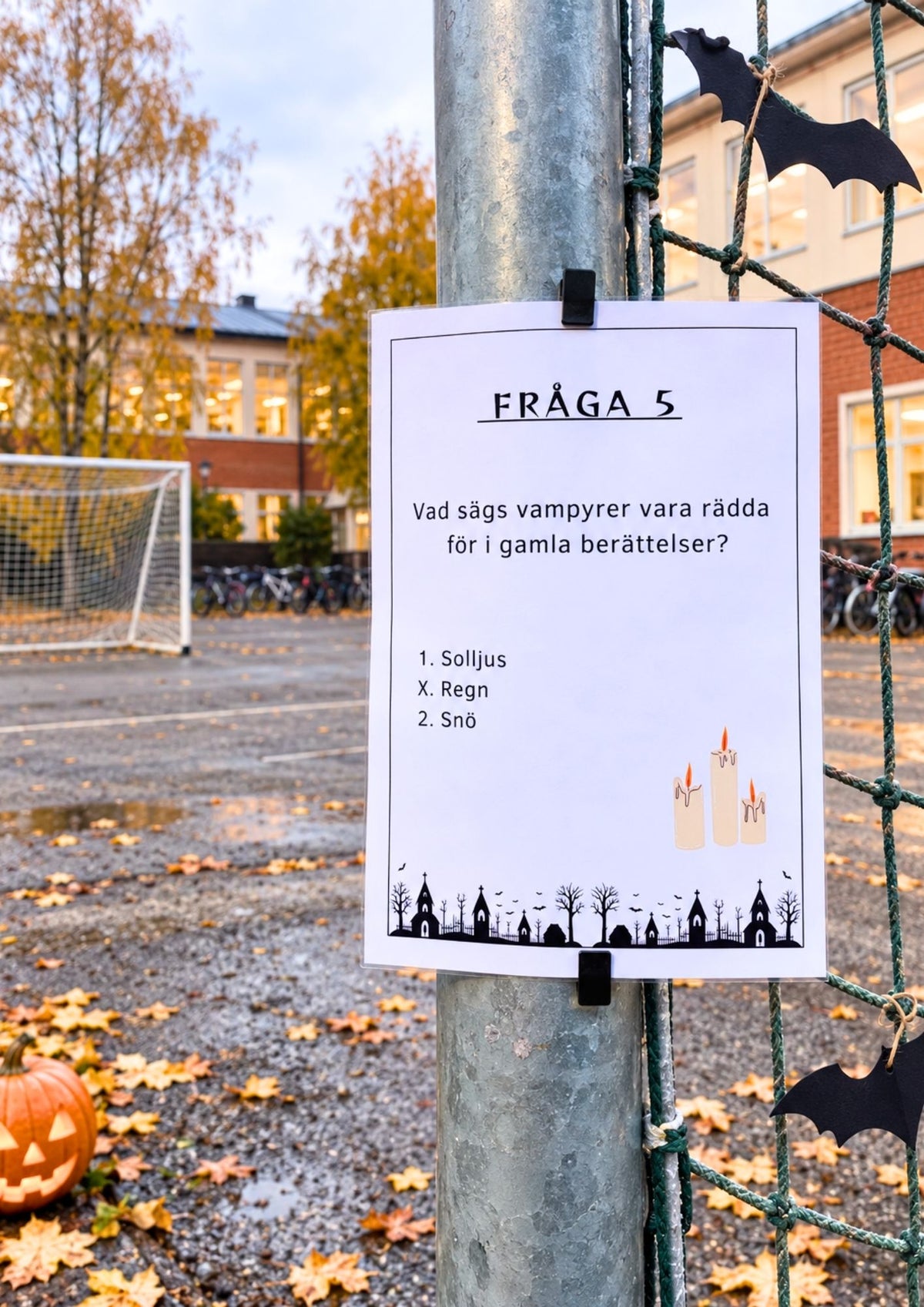 Halloween: Tipspromenad med 10 frågor för äldre barn