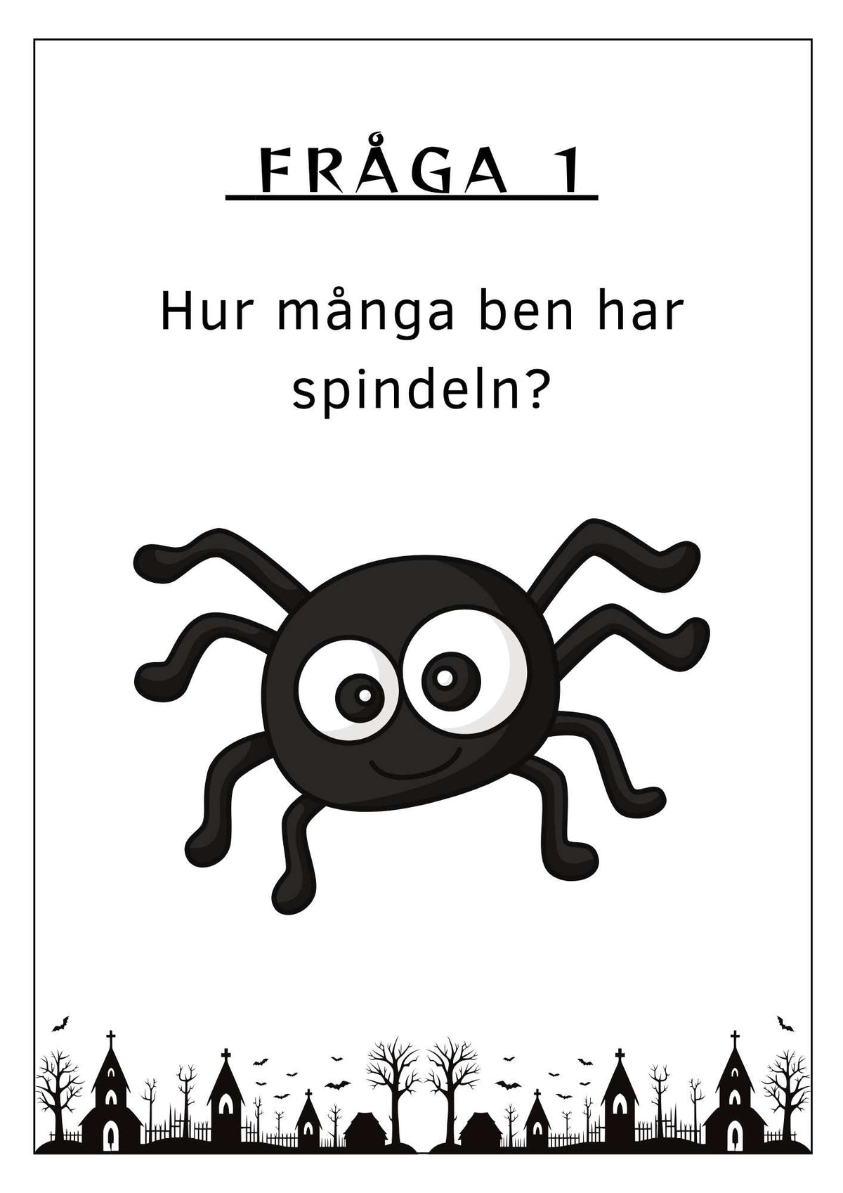 Tipspromenad för yngre barn med tema halloween