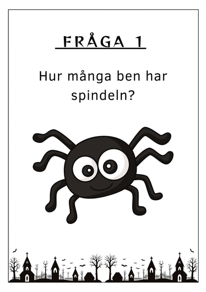 Tipspromenad för yngre barn med tema halloween
