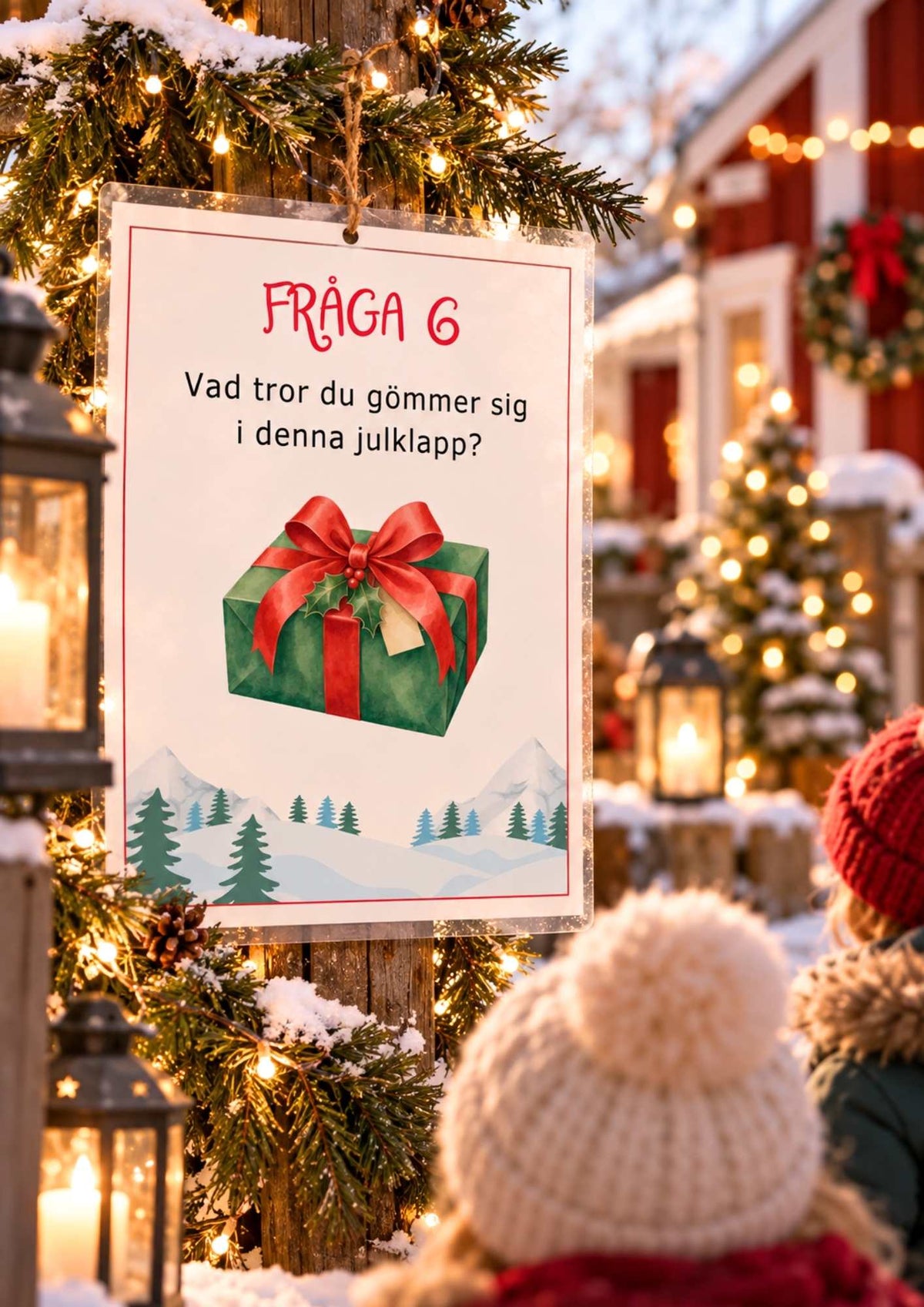 Tipspromenad för yngre barn: Vad tror du gömmer sig i denna julklapp?