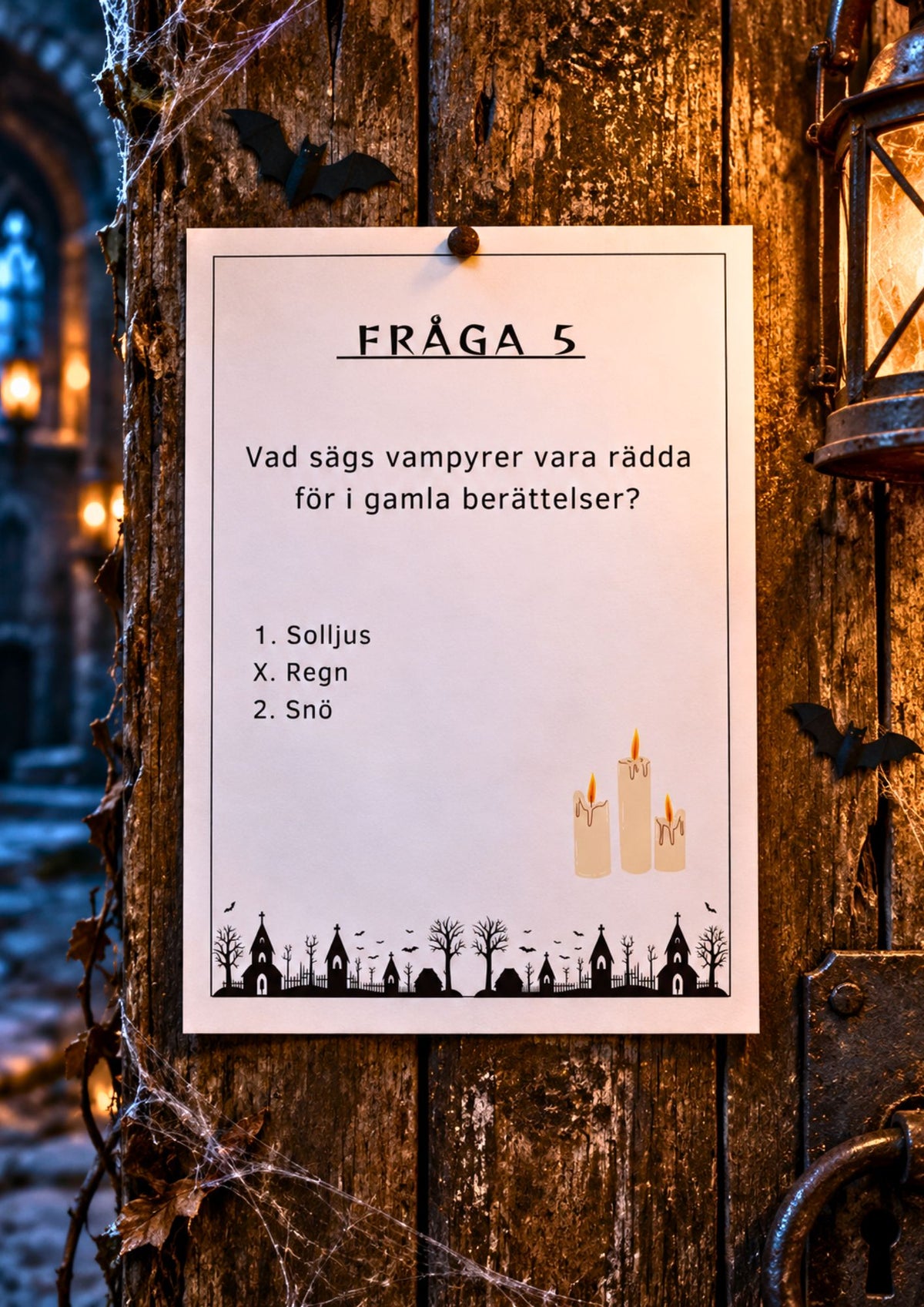 Halloween: Tipspromenad med läskiga frågor för äldre barn