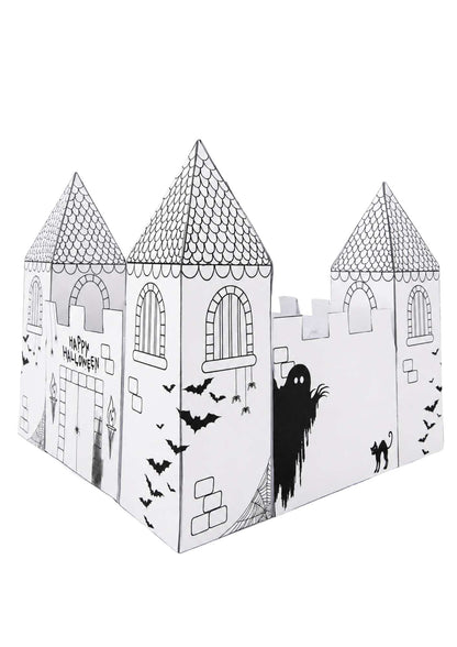 halloweenslott med läskiga detaljer för barn