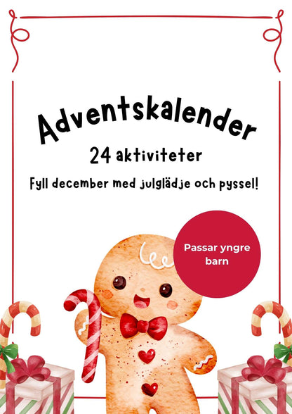 Adventskalender med 24 aktiviteter (yngre barn)