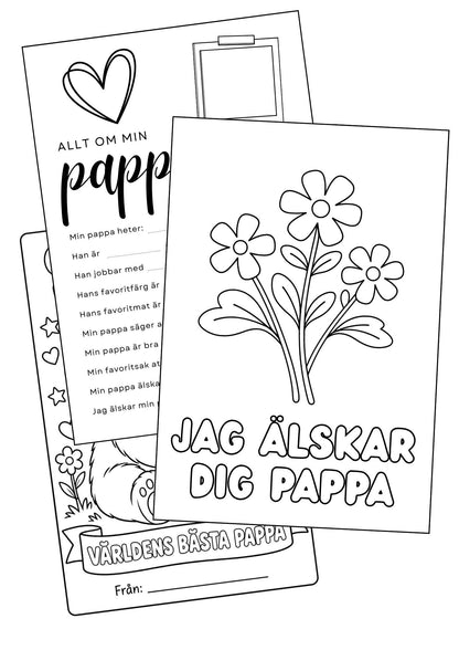 Fars dag-pyssel – Allt om pappa & målarbilder 