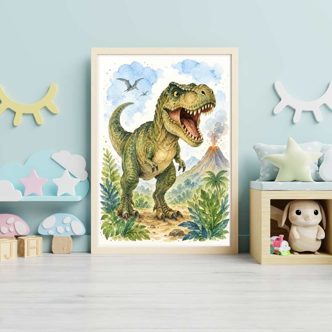 Häftig T-Rex – Poster för barn