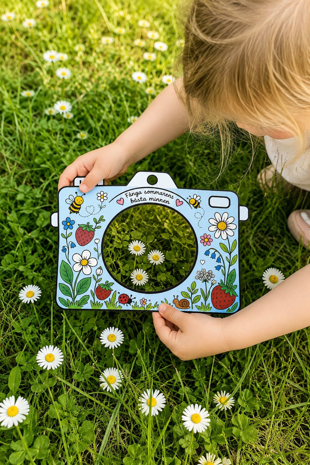 Skapa din egen låtsaskamera med sommarmotiv