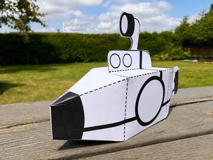 3D-pyssel i papper - vik en ubåt