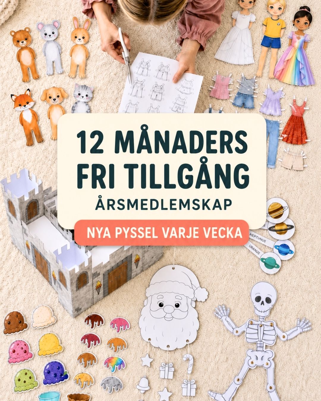 12 månaders fri tillgång till Pysselverkstan