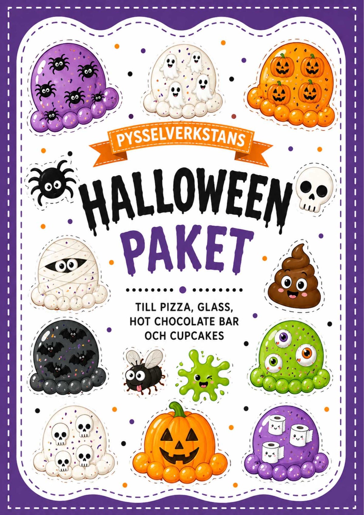 Skapa din egen halloweenglass med pysselpaket