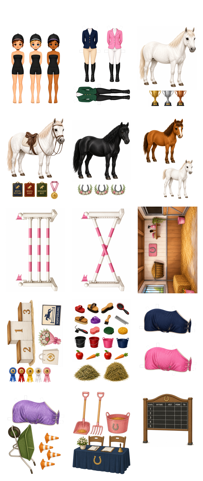 översikt av vad som ingår i wildas hästpaket