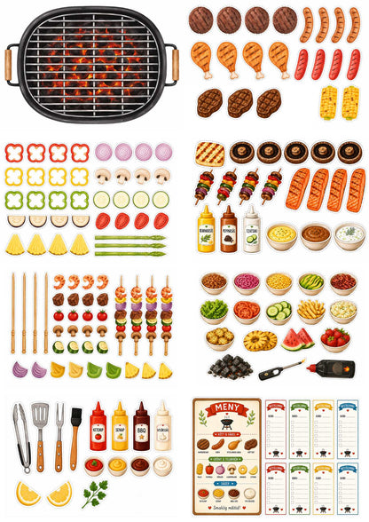 tillbehör i skapa din egen grillfest från pysselverkstan