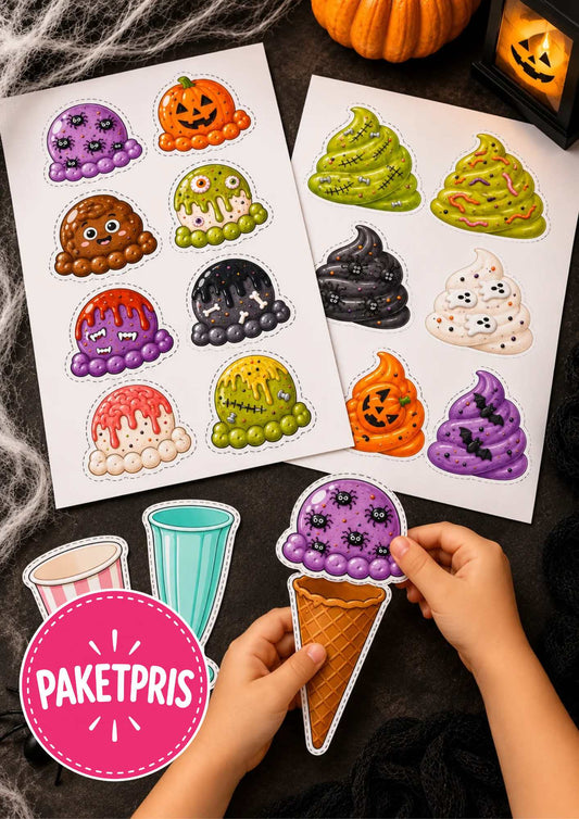 Skapa din egen halloweenglass - kul pyssel för barn