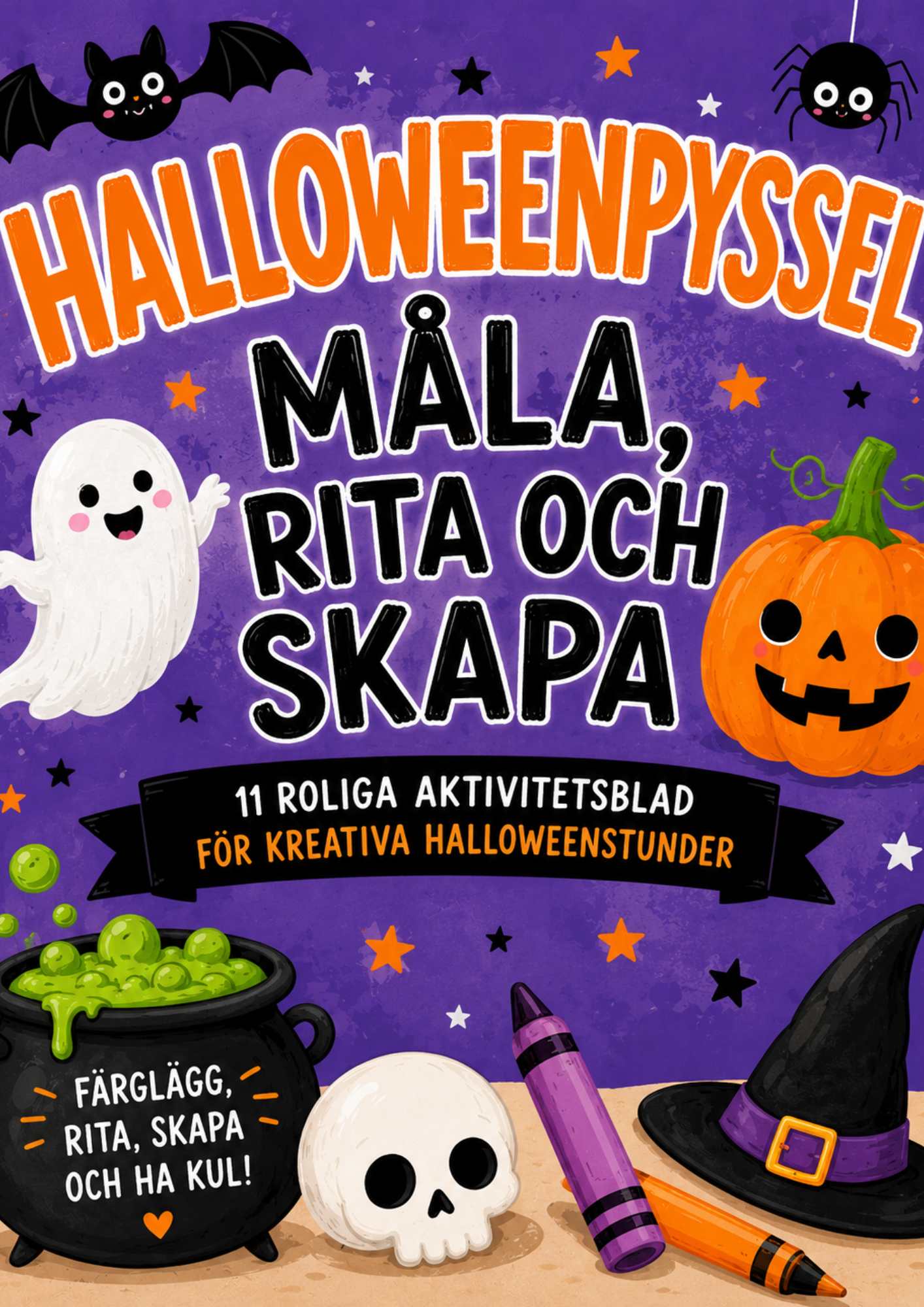 Halloweenpyssel – Måla, rita och skapa pyssel för barn