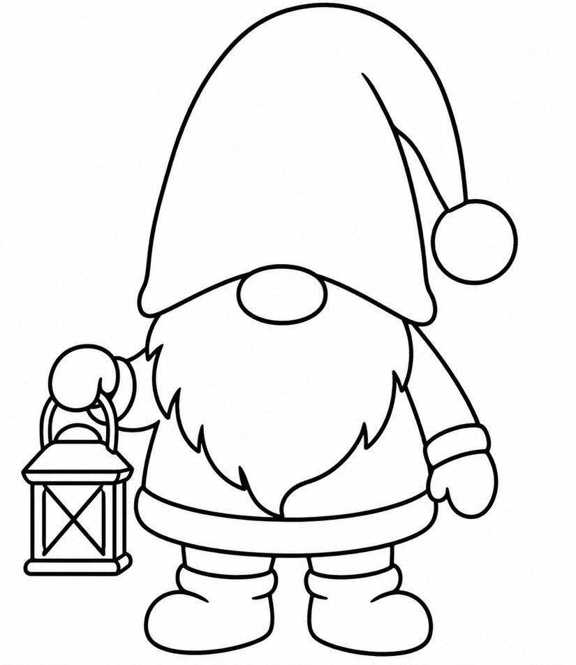 Nisse - Gratis målarbild att ladda ner och skriva ut hemma