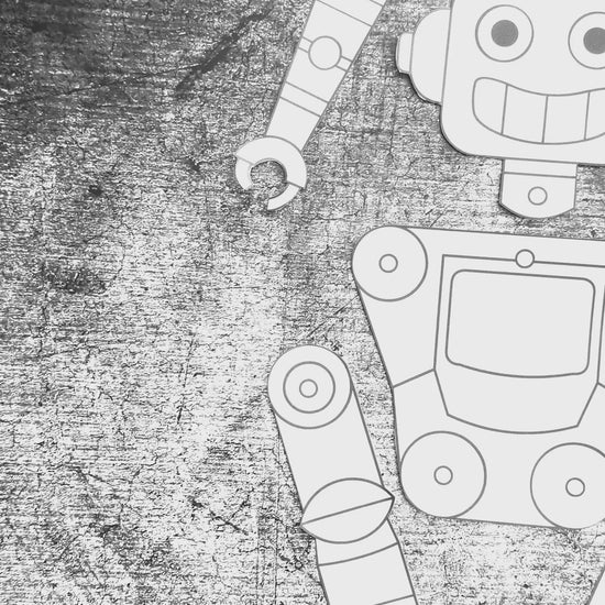 Video med Bygg en robot – Klipp, färglägg och skapa