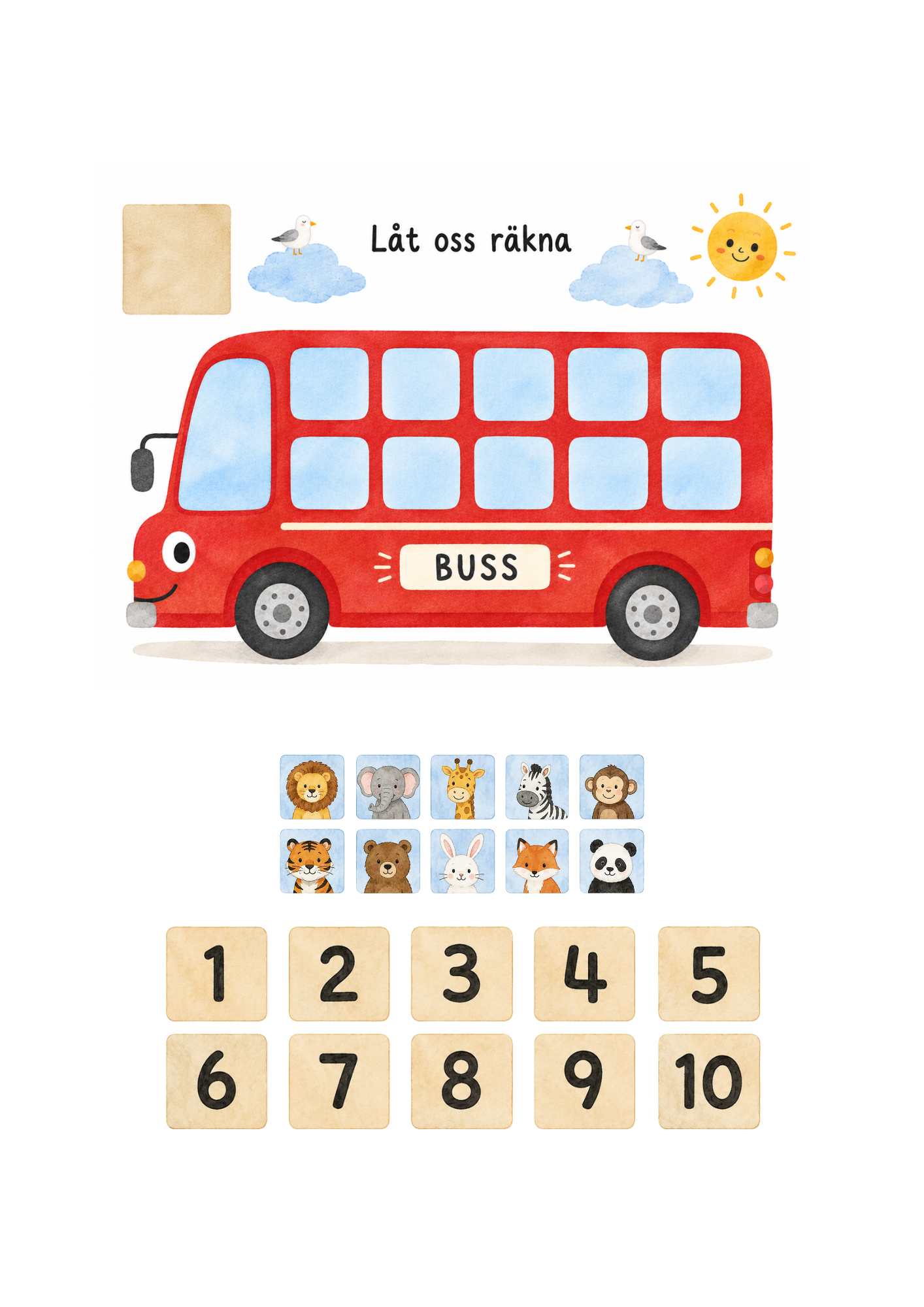 Lär dig räkna med bussen