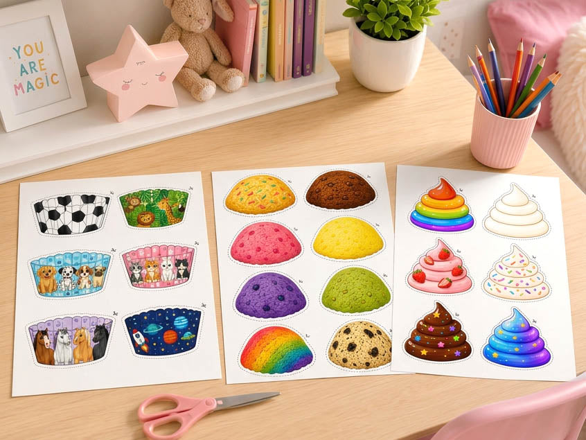 skapa din egen cupcake på skrivbordet