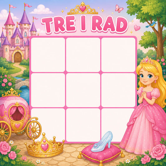 Tre i rad med prinsessor - Gratis
