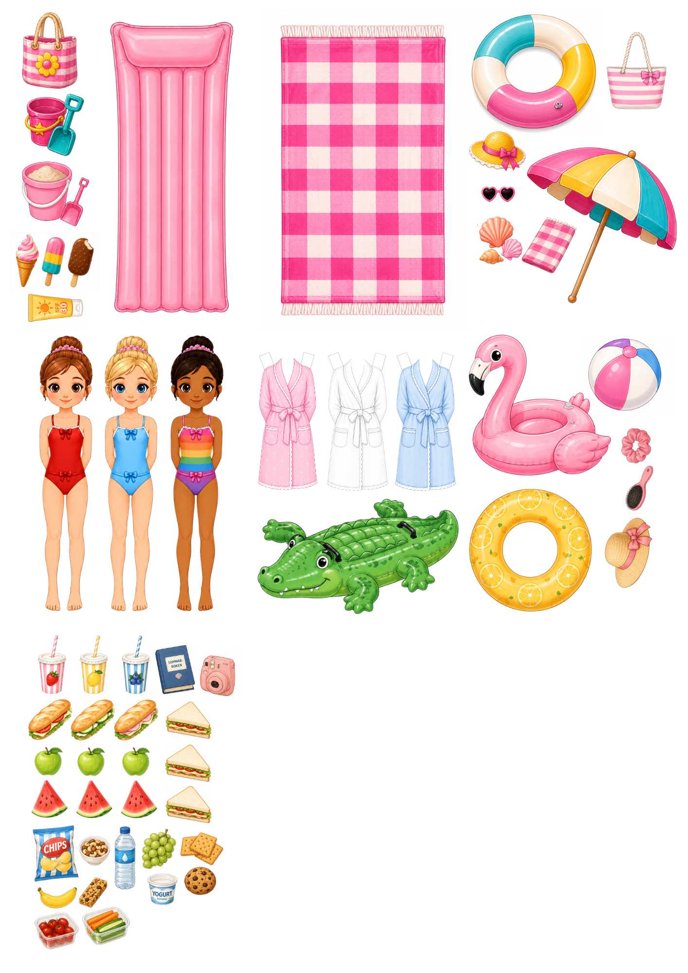 översikt av allt som ingår i wildas sommarpaket